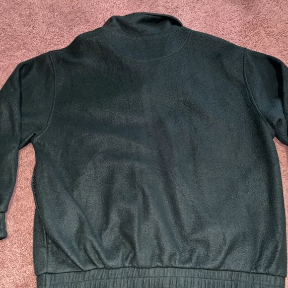 Vintage Logo 7 1/4 Zip Fleece Pullover Green Bay Packers - Picture 8 of 8